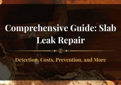 Home foundation slab leak repair in progress, showcasing professional detection and repair techniques.