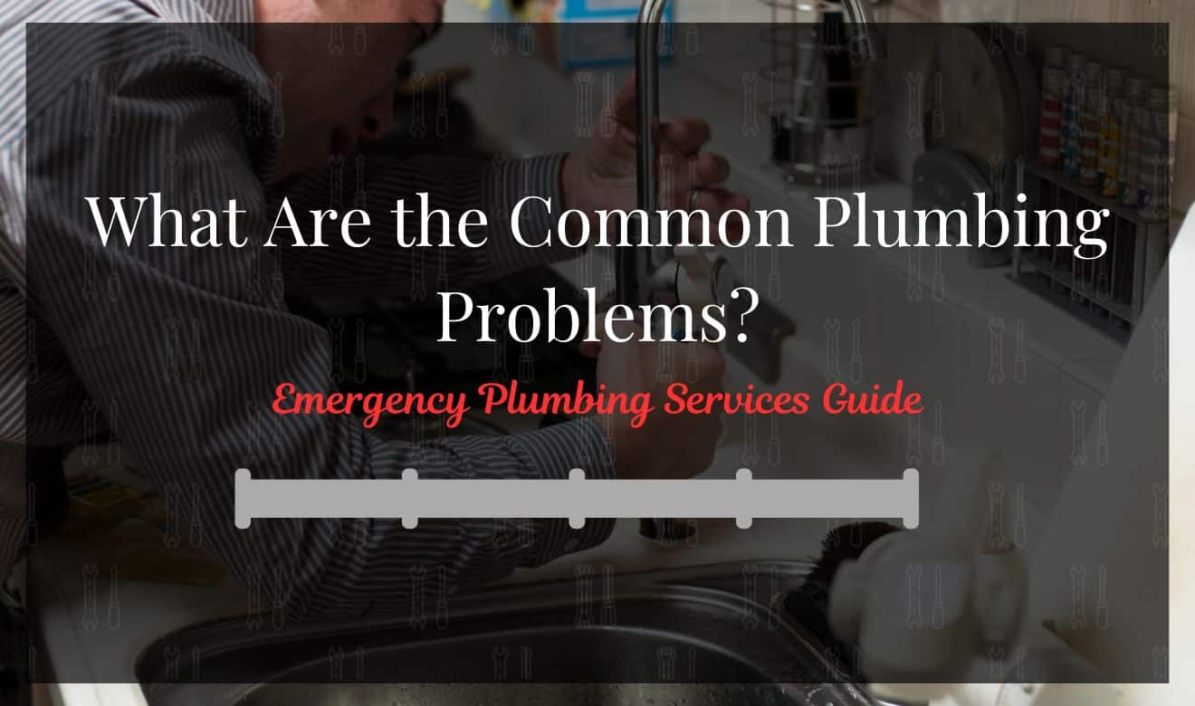 Plumber fixing a kitchen sink with emergency plumbing tools.