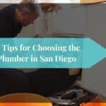 Experienced plumber San Diego repairing a leaking pipe.