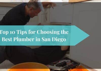 Experienced plumber San Diego repairing a leaking pipe.