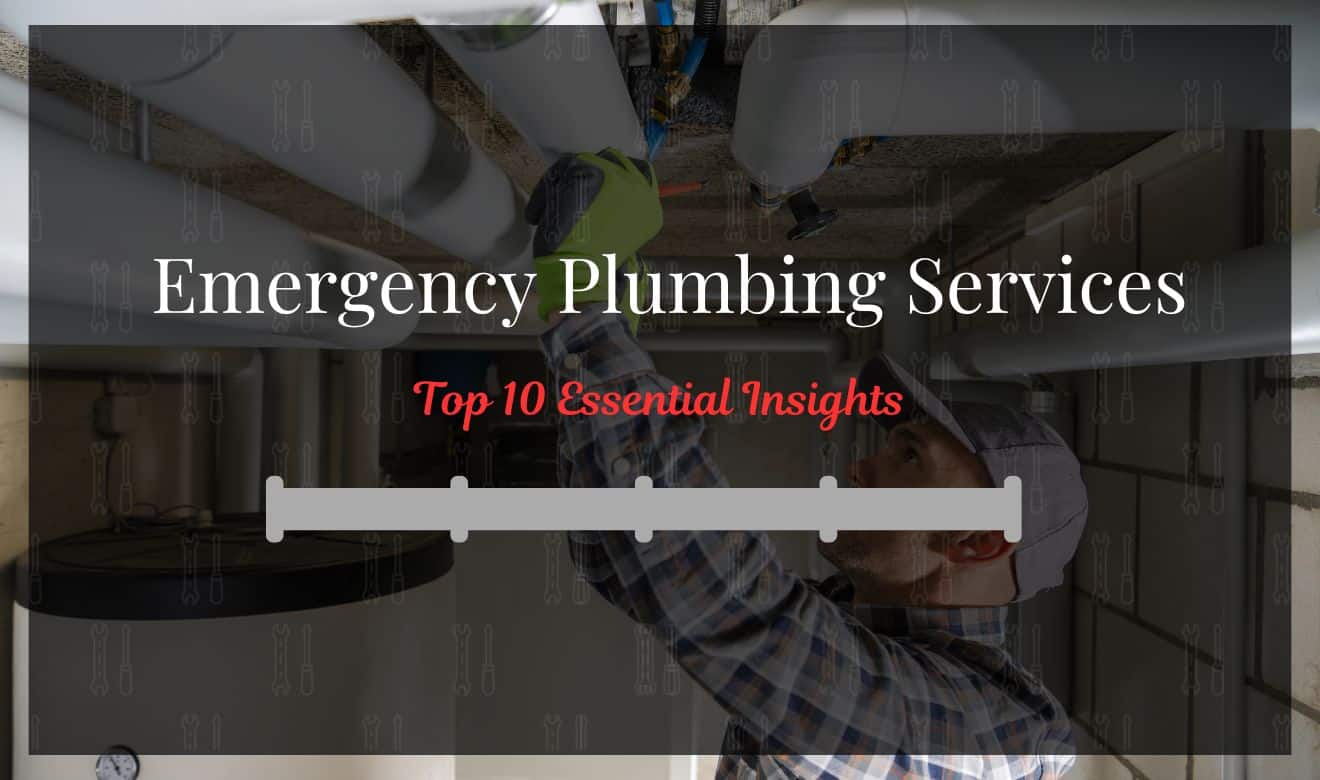 Emergency Plumbing Services: Emergency plumber fixing a burst pipe with specialized tools.