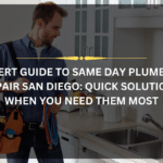 plumber performing same day plumbing repair San Diego