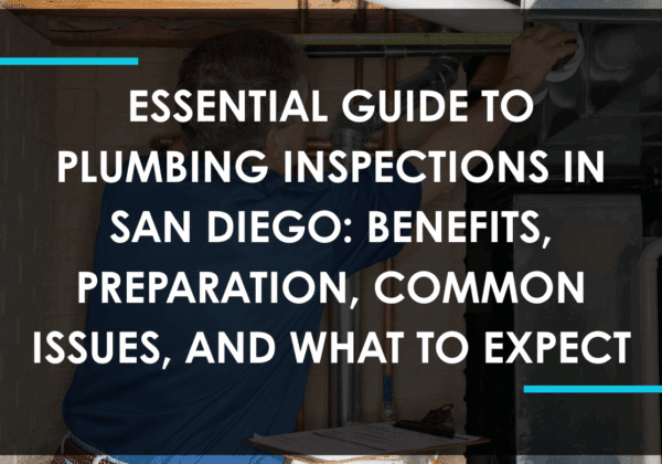 Professional conducting Plumbing Inspection San Diego, checking pipes and water systems.