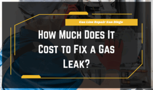Gas Line Repair San Diego: Technician repairing gas line in San Diego home.