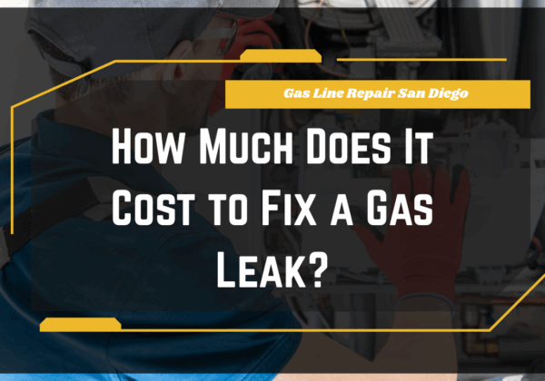 Gas Line Repair San Diego: Technician repairing gas line in San Diego home.