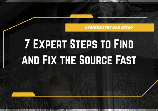 Leaking pipe repair San Diego home