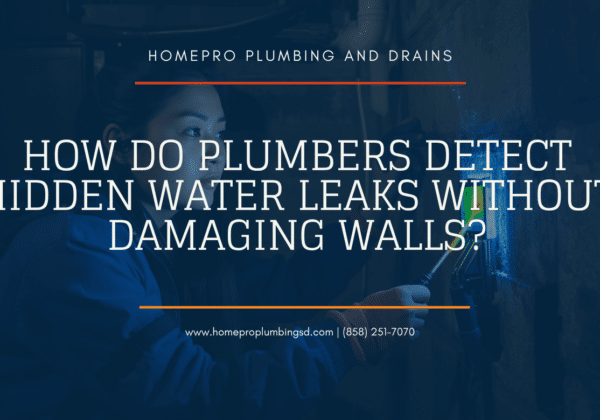 how plumbers detect hidden leaks
