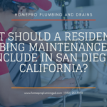 residential plumbing maintenance plans San Diego