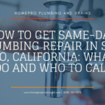 same day plumbing repair San Diego