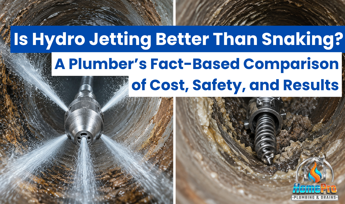 ▷☎️HomePro Plumbing: Best San Diego Plumbers (858) 251-7070 | Is Hydro Jetting Better Than Snaking? A Plumber’s Fact-Based Comparison of Cost, Safety, and Results Is Hydro Jetting Better Than Snaking