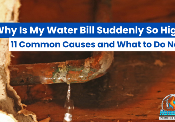 why is my water bill suddenly so high