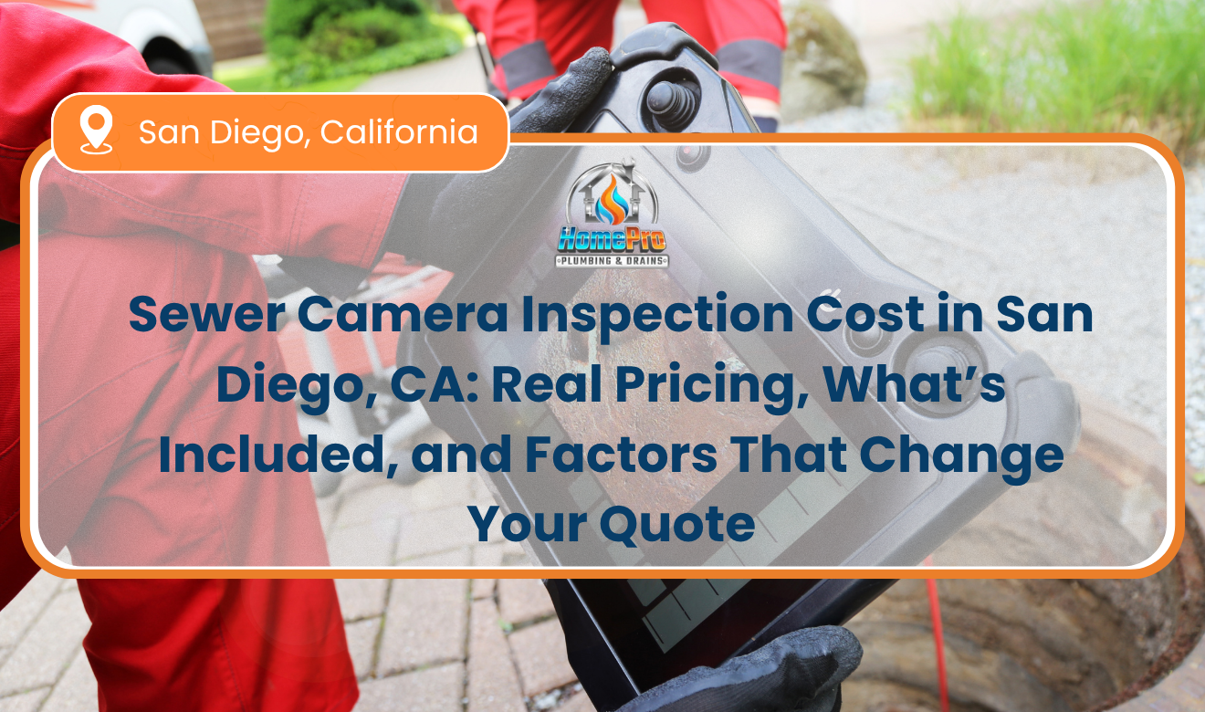 ▷☎️HomePro Plumbing: Best San Diego Plumbers (858) 251-7070 | Sewer Camera Inspection Cost in San Diego, CA: Real Pricing, What’s Included, and Factors That Change Your Quote Sewer Camera Inspection Cost In San Diego