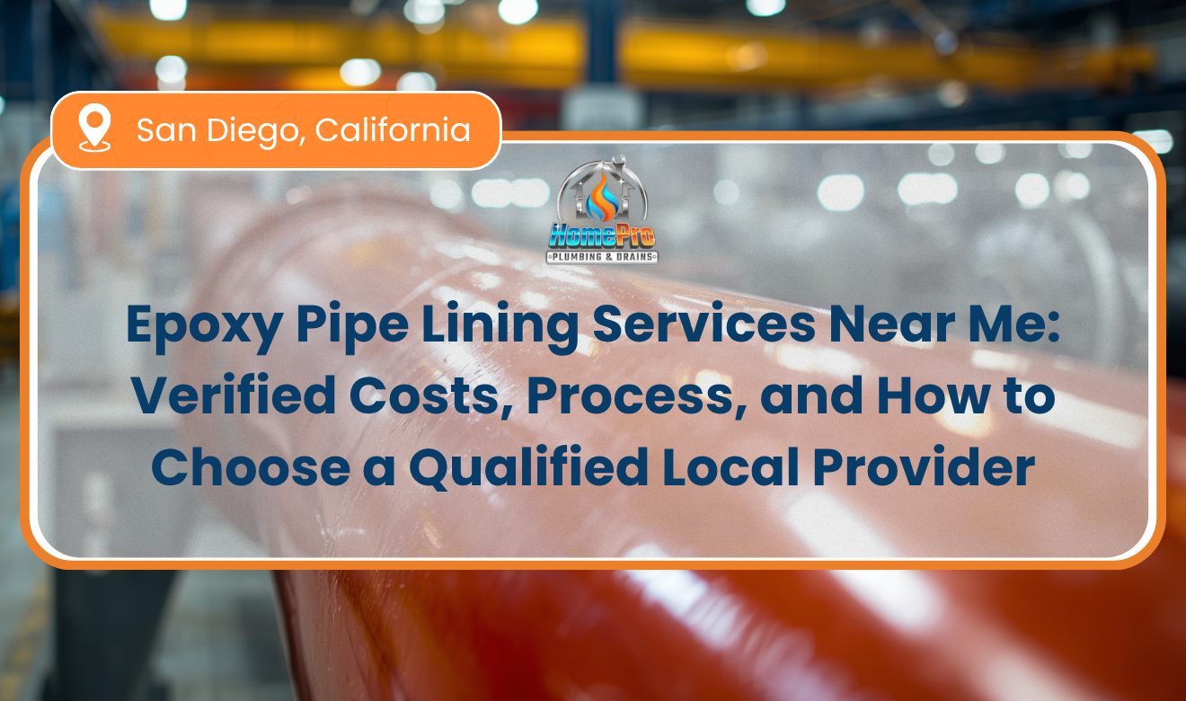 ▷☎️HomePro Plumbing: Best San Diego Plumbers (858) 251-7070 | Epoxy Pipe Lining Services Near Me: Verified Costs, Process, and How to Choose a Qualified Local Provider epoxy pipe lining services near me