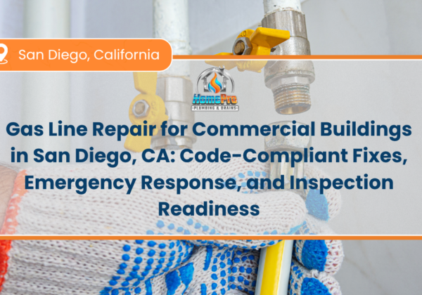 gas line repair for commercial building San Diego